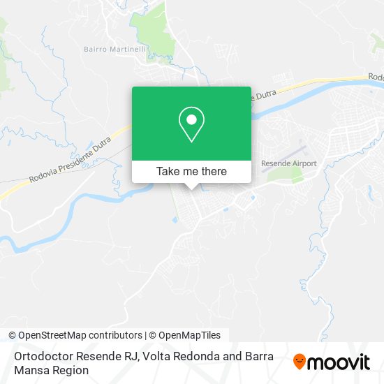 Ortodoctor Resende RJ map