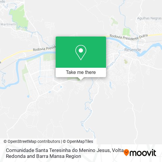 Mapa Comunidade Santa Teresinha do Menino Jesus