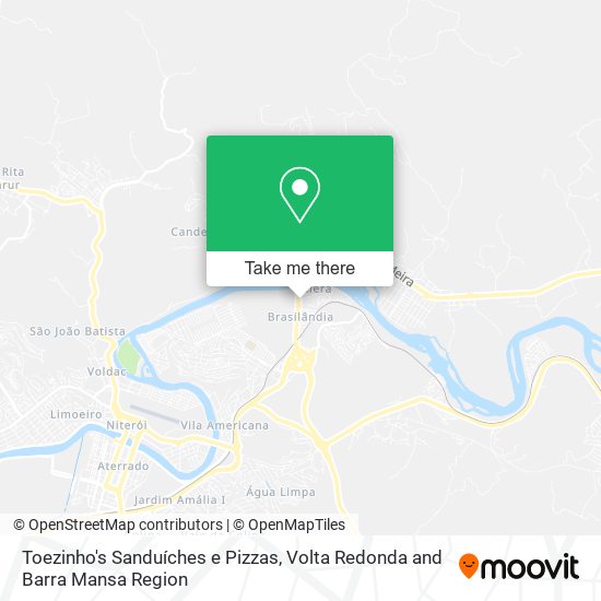 Toezinho's Sanduíches e Pizzas map