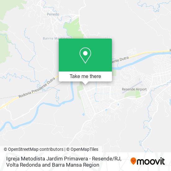 Igreja Metodista Jardim Primavera - Resende / RJ map