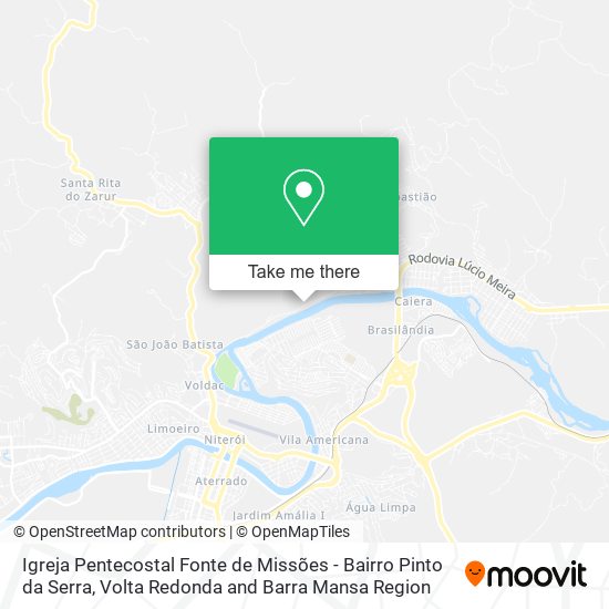 Igreja Pentecostal Fonte de Missões - Bairro Pinto da Serra map