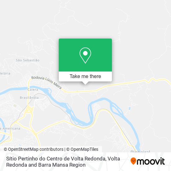 Sítio Pertinho do Centro de Volta Redonda map