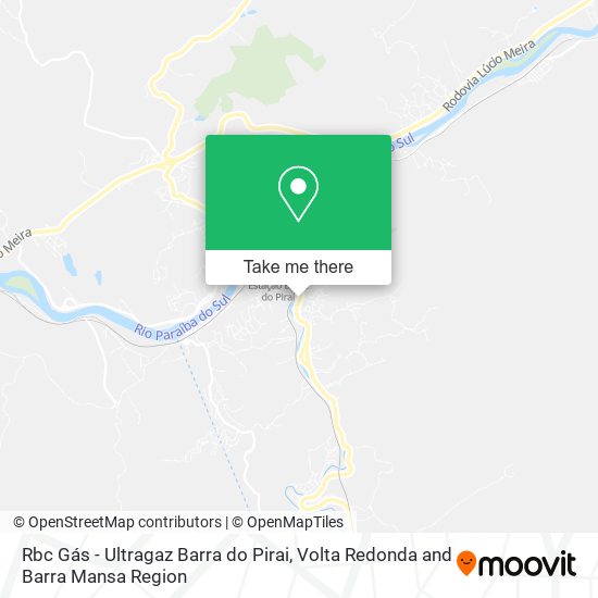 Rbc Gás - Ultragaz Barra do Pirai map