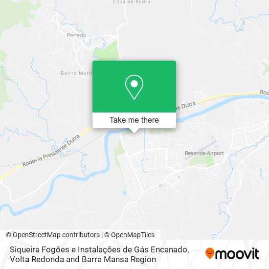Siqueira Fogões e Instalações de Gás Encanado map