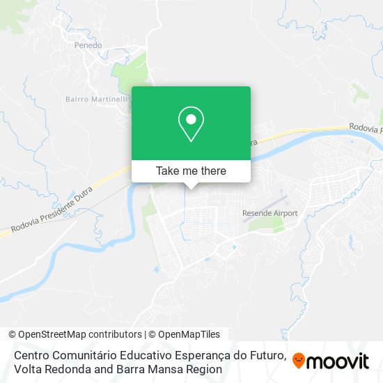 Centro Comunitário Educativo Esperança do Futuro map