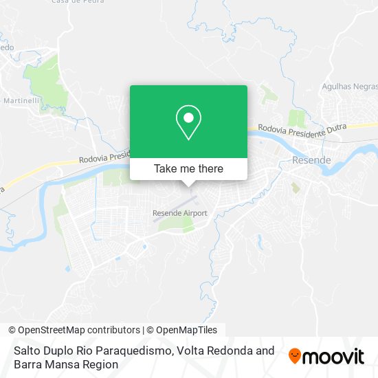 Mapa Salto Duplo Rio Paraquedismo