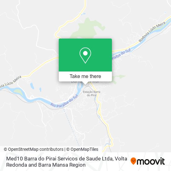 Med10 Barra do Pirai Servicos de Saude Ltda map