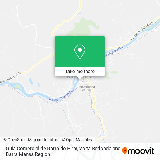 Guia Comercial de Barra do Piraí map