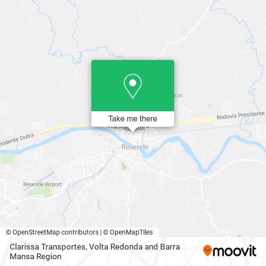 Clarissa Transportes map