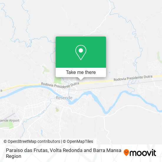 Paraíso das Frutas map