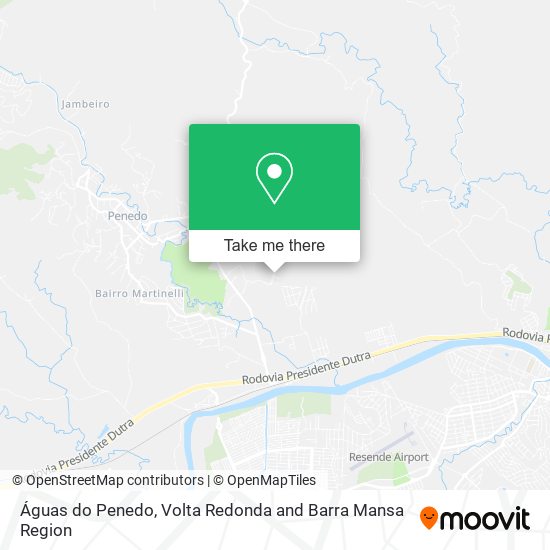 Águas do Penedo map