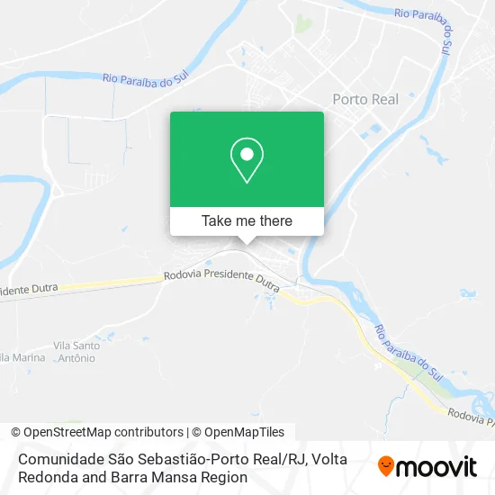 Comunidade São Sebastião-Porto Real / RJ map