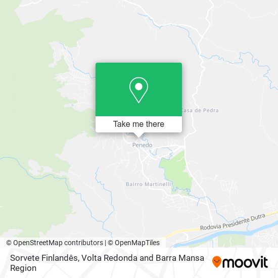 Sorvete Finlandês map