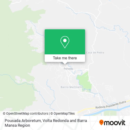 Pousada Arboretum map
