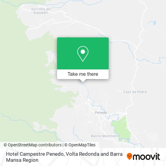 Hotel Campestre Penedo map