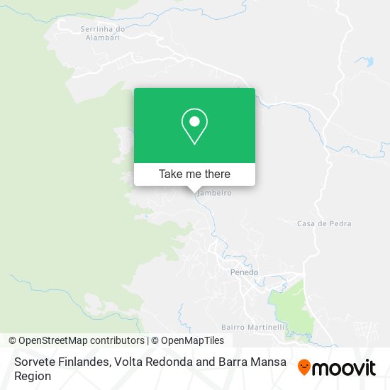 Sorvete Finlandes map