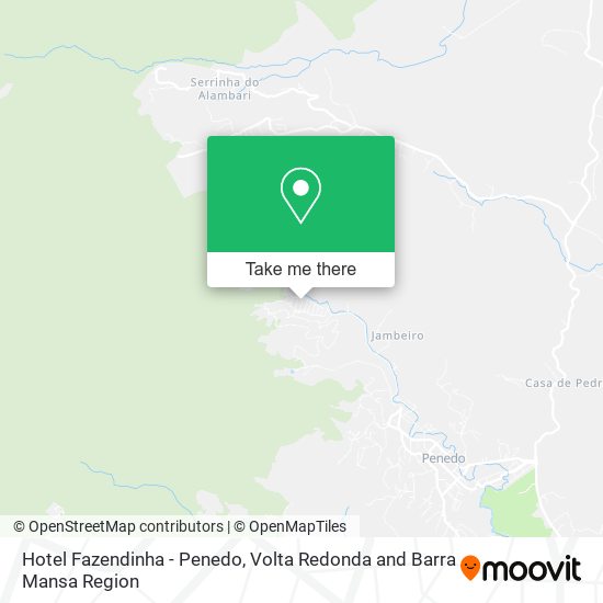 Hotel Fazendinha - Penedo map