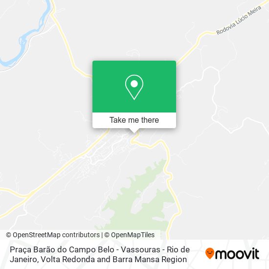 Praça Barão do Campo Belo - Vassouras - Rio de Janeiro map