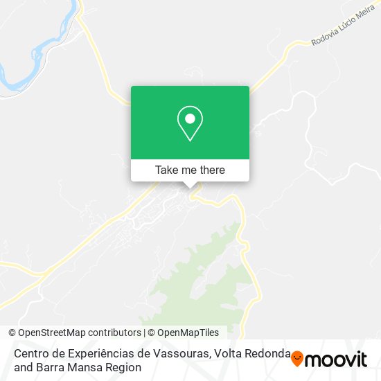 Centro de Experiências de Vassouras map