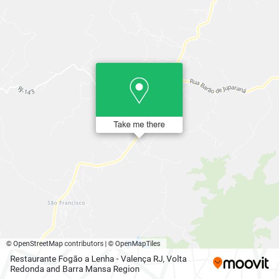 Restaurante Fogão a Lenha - Valença RJ map