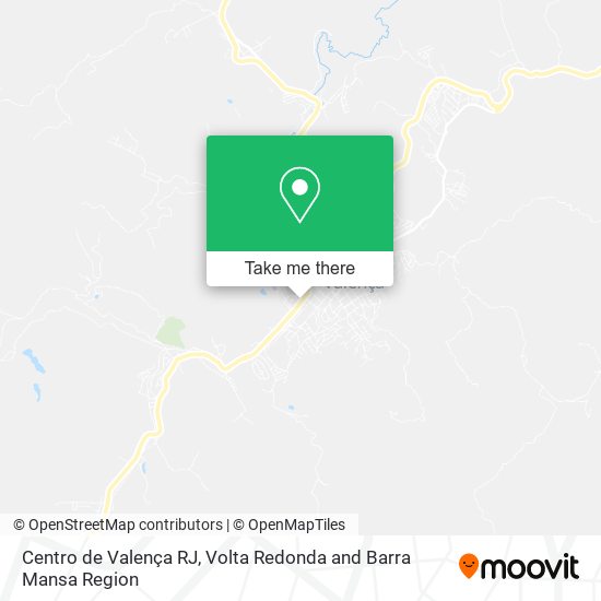 Centro de Valença RJ map