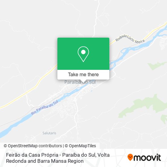 Feirão da Casa Própria - Paraíba do Sul map