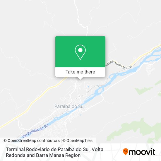 Terminal Rodoviário de Paraíba do Sul map