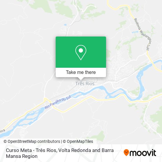 Curso Meta - Três Rios map