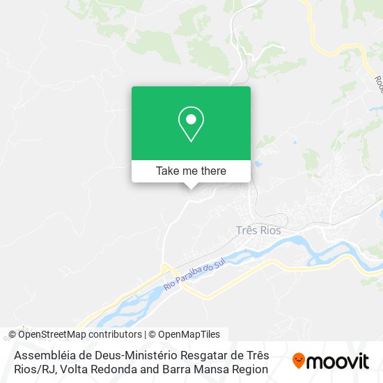 Assembléia de Deus-Ministério Resgatar de Três Rios / RJ map