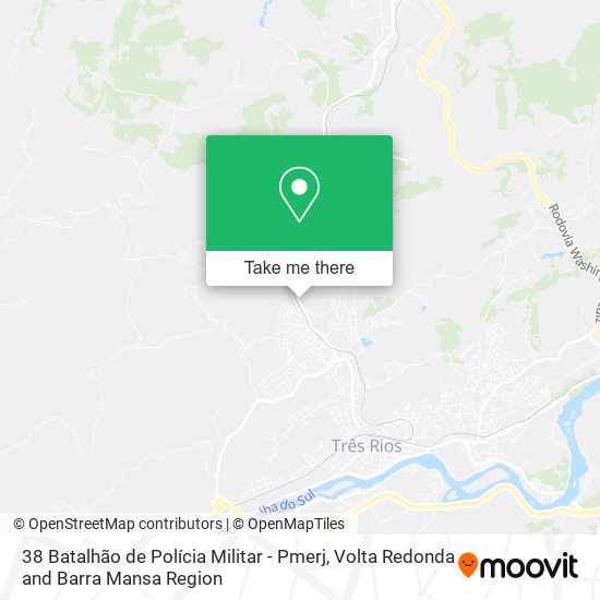 Mapa 38 Batalhão de Polícia Militar - Pmerj