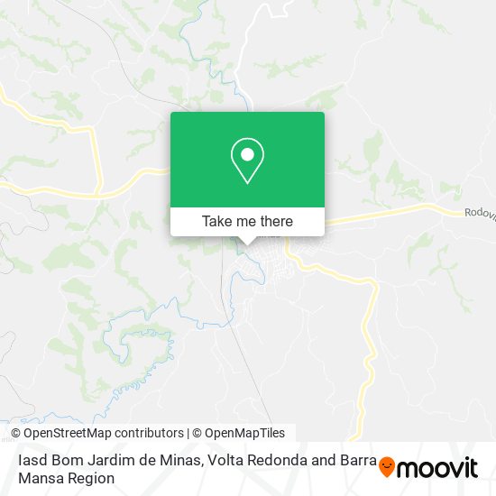 Iasd Bom Jardim de Minas map