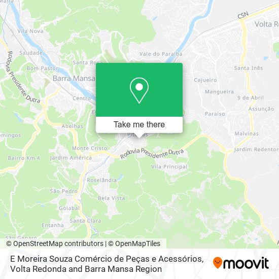 Mapa E Moreira Souza Comércio de Peças e Acessórios