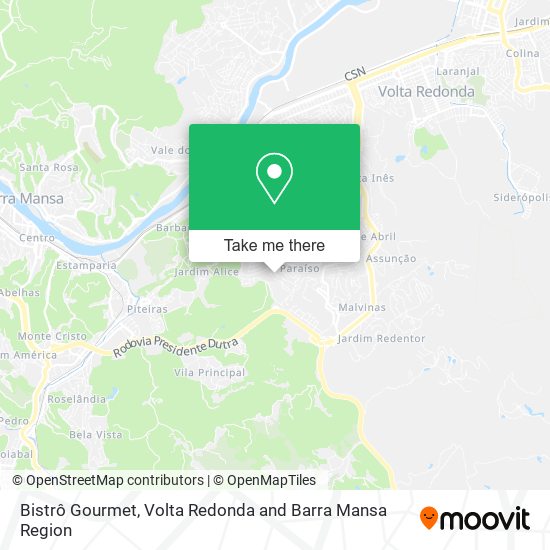 Bistrô Gourmet map