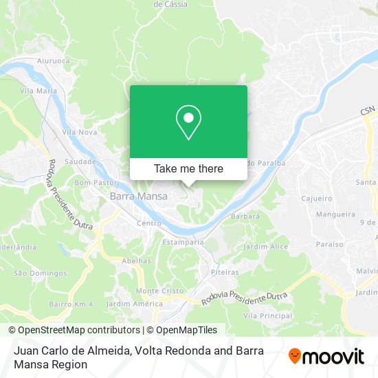 Juan Carlo de Almeida map