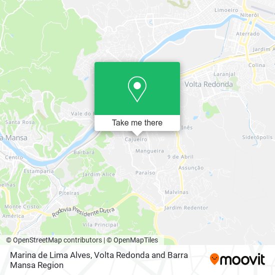 Mapa Marina de Lima Alves