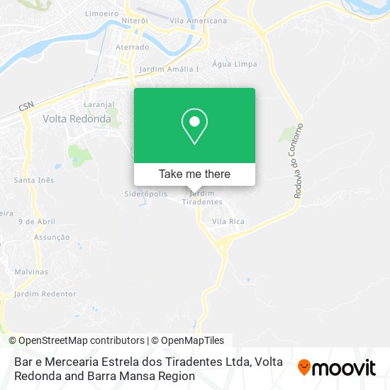 Bar e Mercearia Estrela dos Tiradentes Ltda map