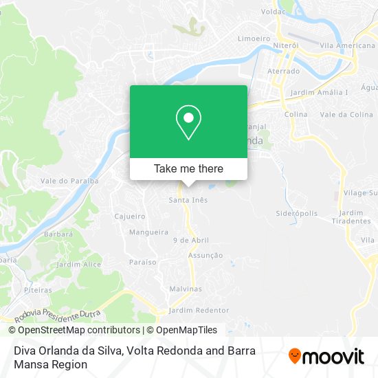 Diva Orlanda da Silva map