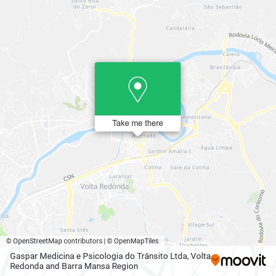 Gaspar Medicina e Psicologia do Trânsito Ltda map