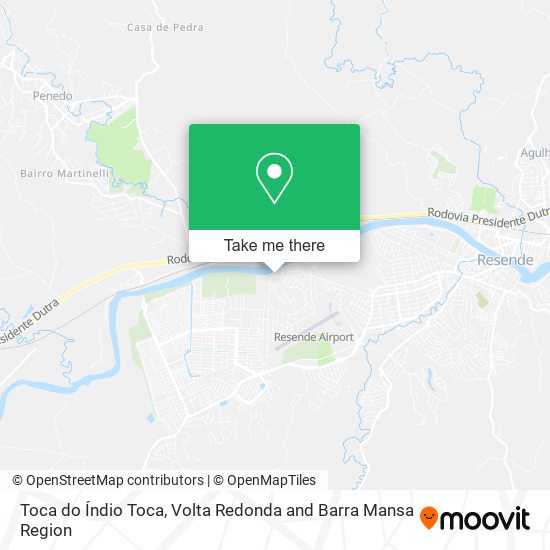 Toca do Índio Toca map