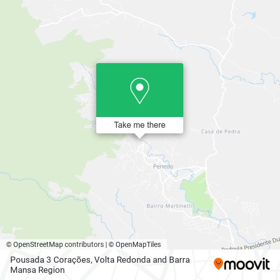 Pousada 3 Corações map