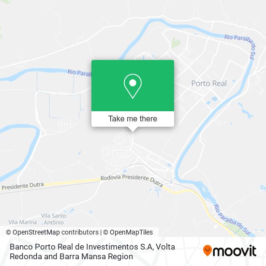 Banco Porto Real de Investimentos S.A map