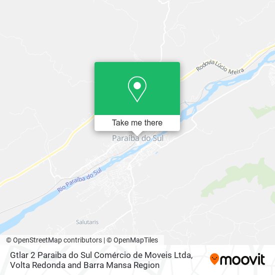 Gtlar 2 Paraiba do Sul Comércio de Moveis Ltda map