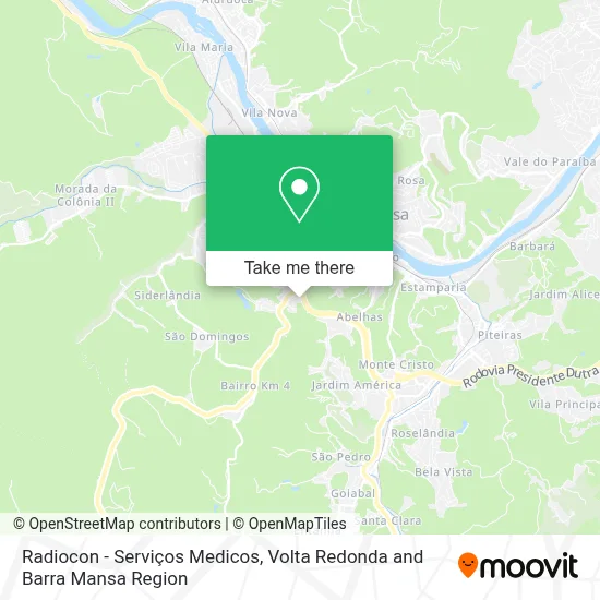 Radiocon - Serviços Medicos map