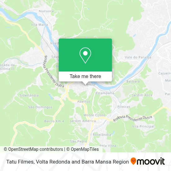 Tatu Filmes map