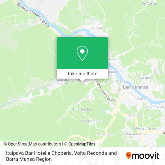 Itaipava Bar Hotel e Choperia map