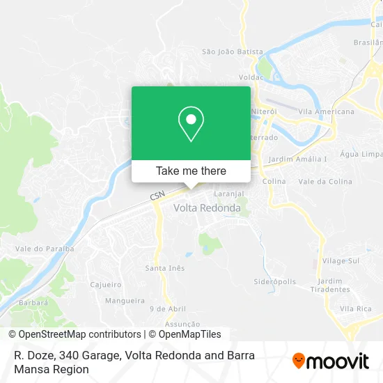 R. Doze, 340 Garage map