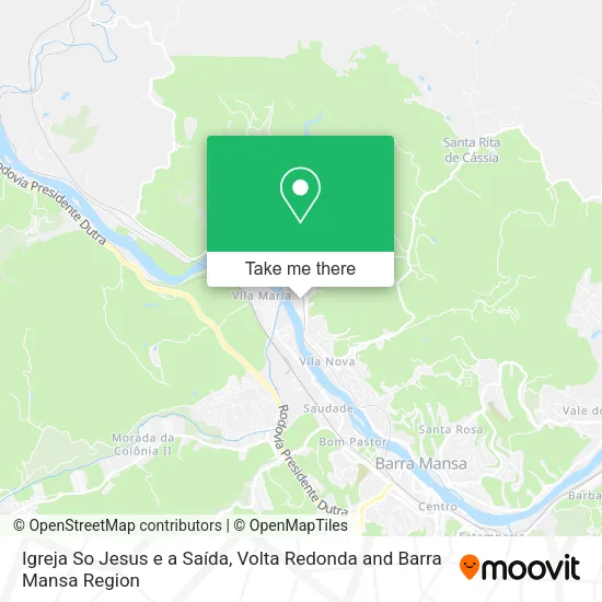Igreja So Jesus e a Saída map