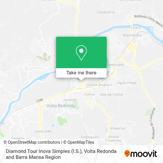 Diamond Tour Inova Simples (I.S.) map