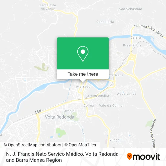 N. J. Francis Neto Servico Médico map