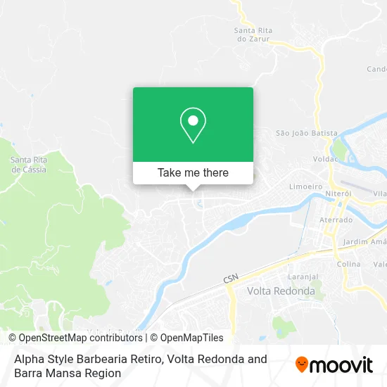 Alpha Style Barbearia Retiro map